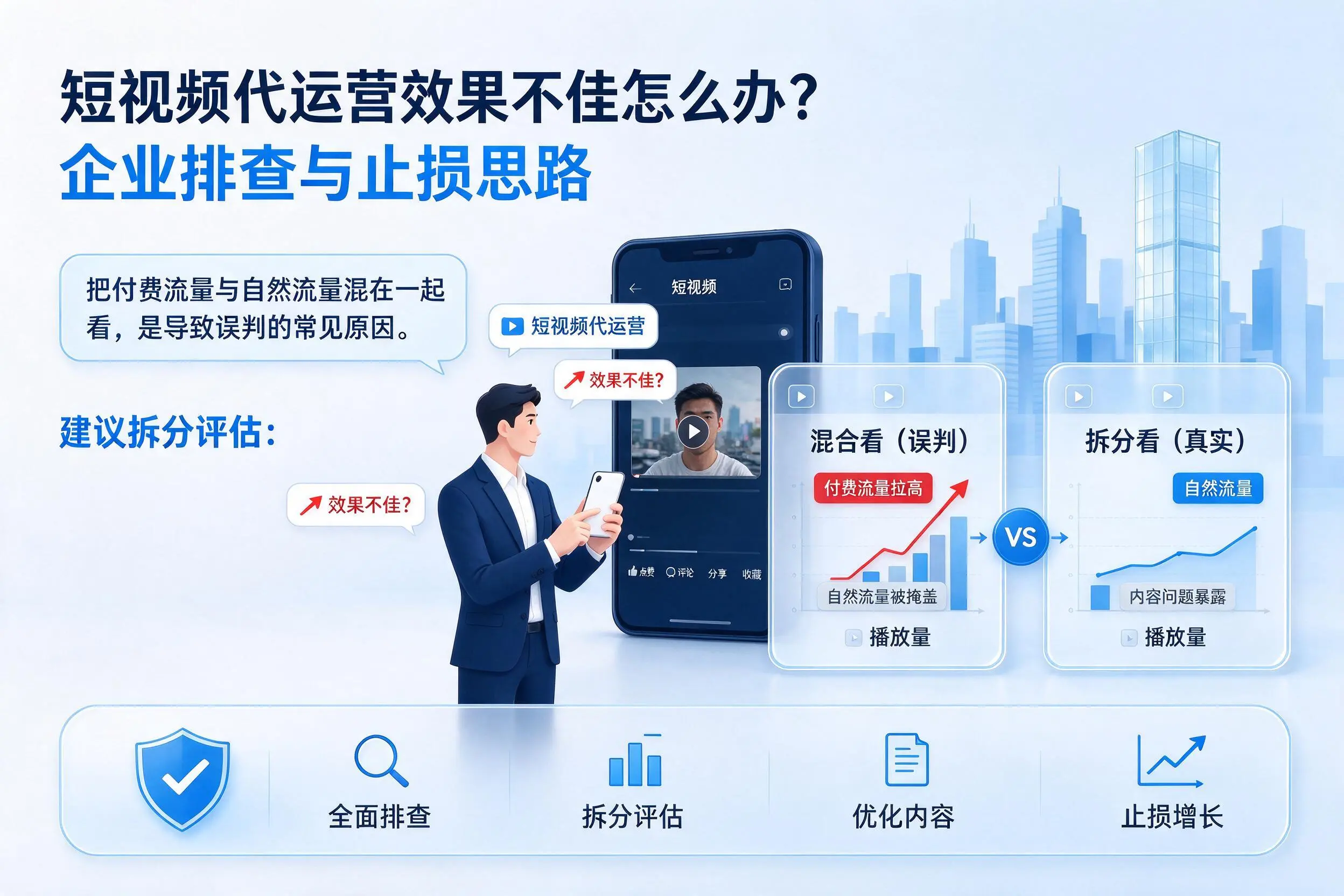 短视频代运营效果不佳怎么办?红河企业排查与止损思路