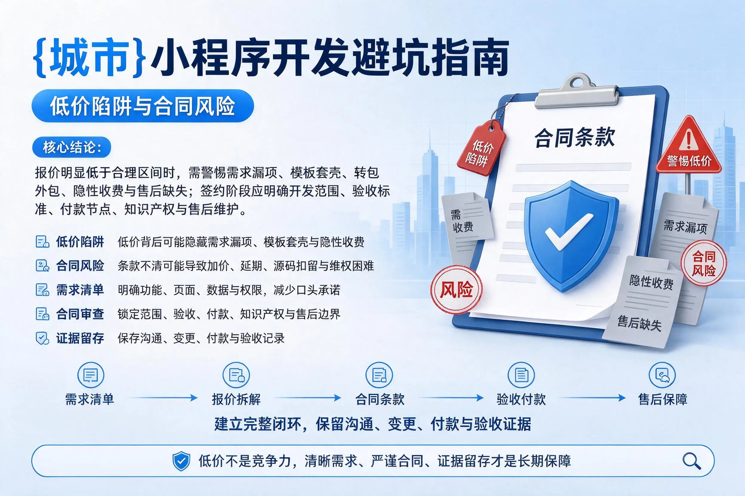 红河小程序开发避坑指南:低价陷阱与合同风险