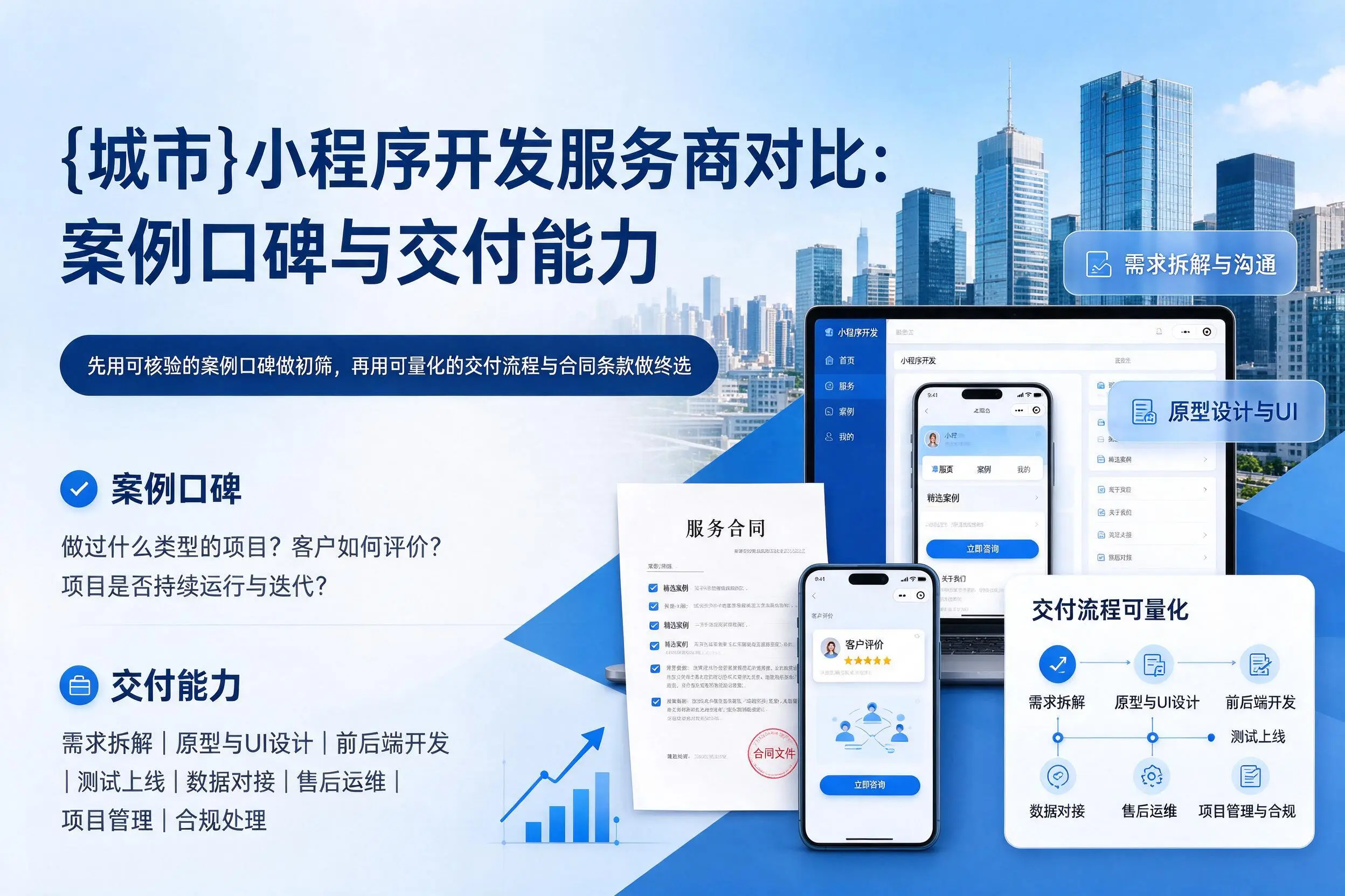 红河小程序开发服务商对比:案例口碑与交付能力