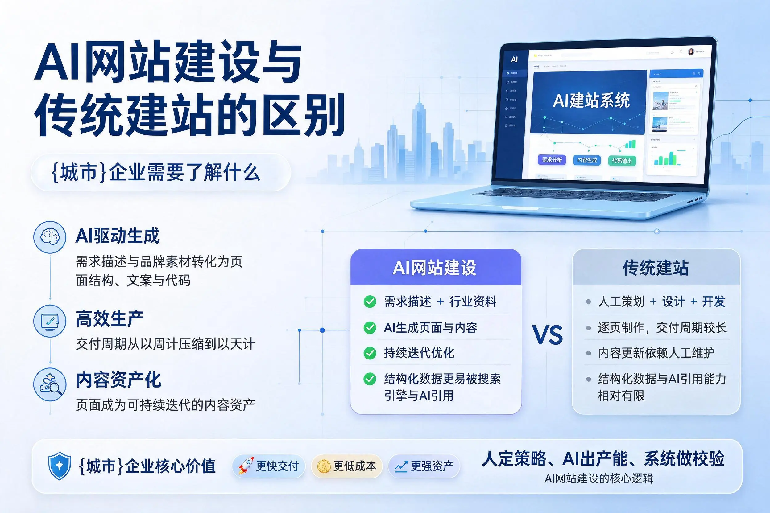 AI网站建设与传统建站的区别，红河企业需要了解什么