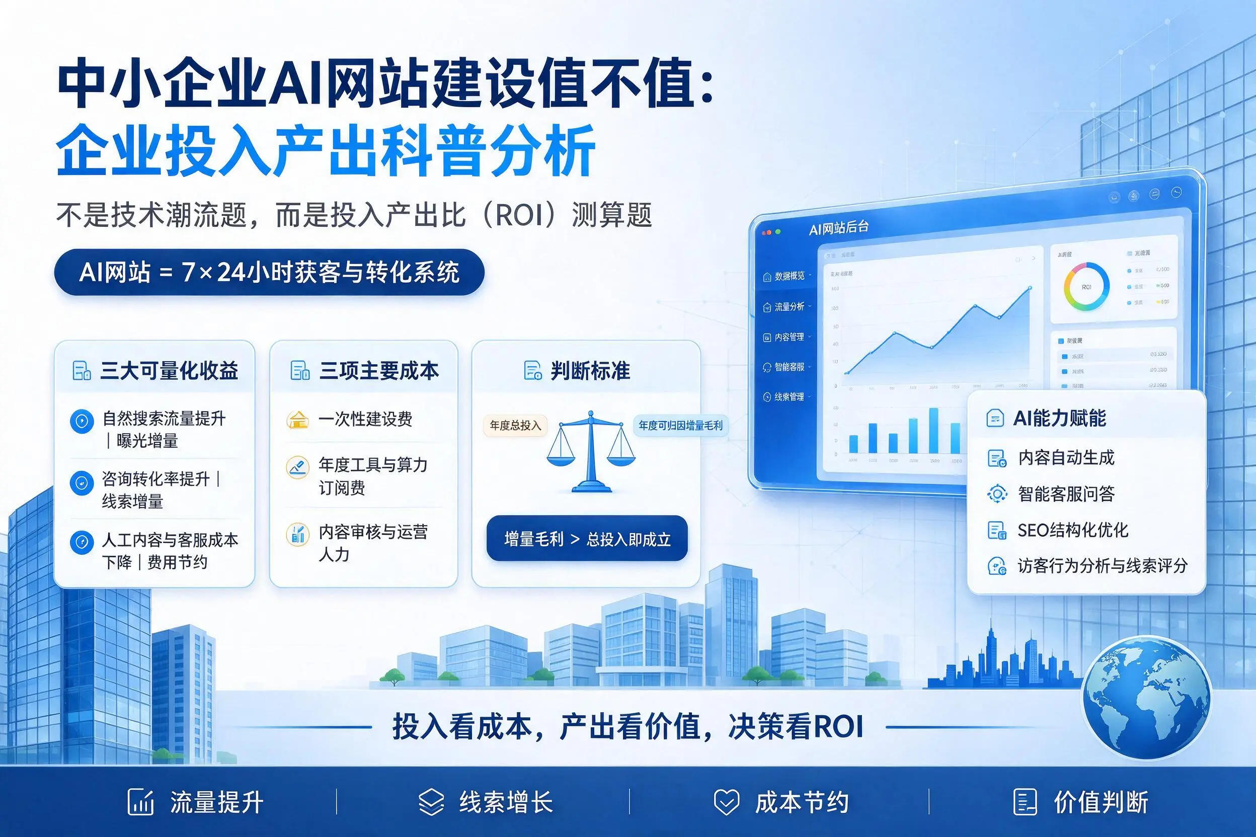 中小企业AI网站建设值不值：红河企业投入产出科普分析