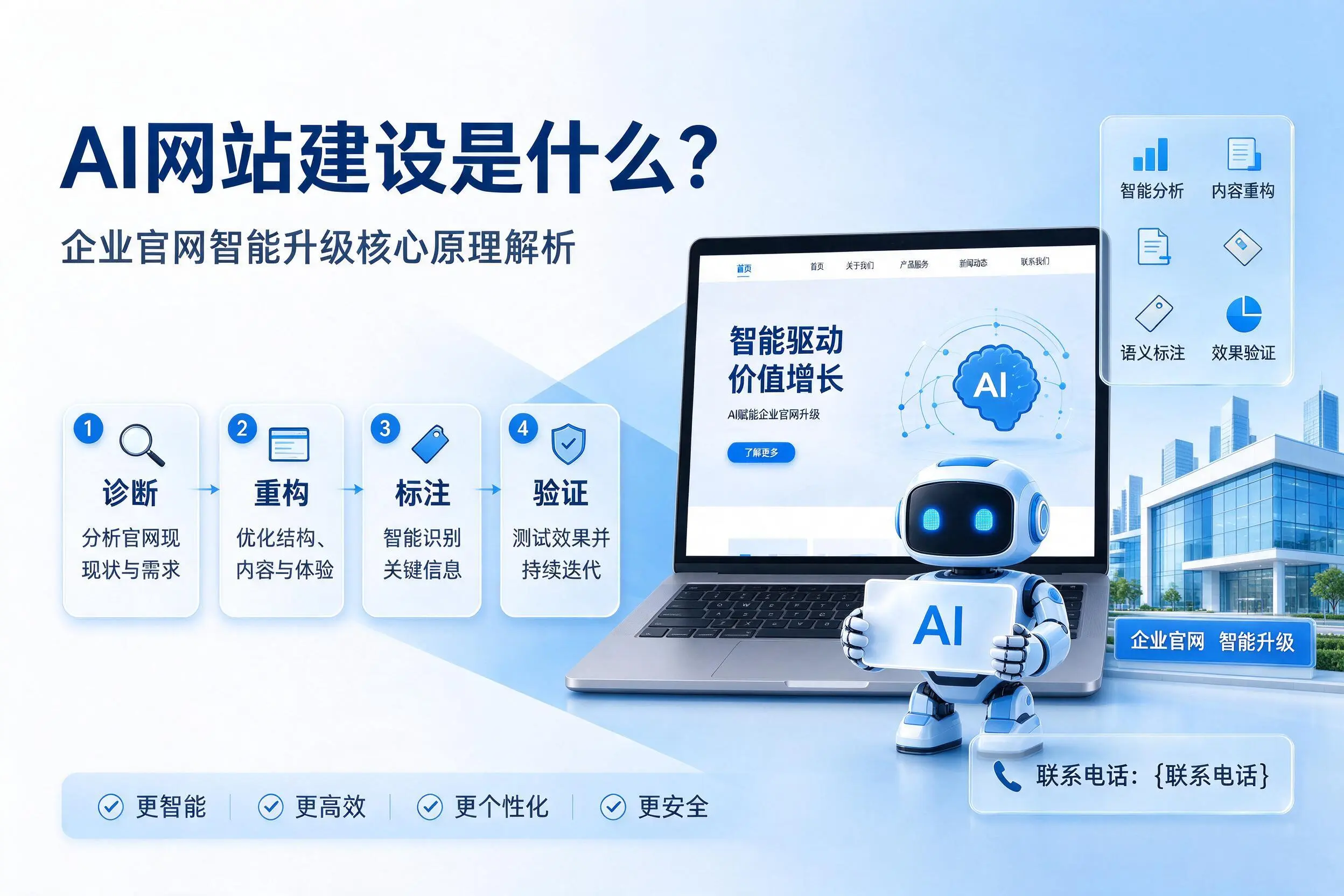 AI网站建设是什么？红河企业官网智能升级核心原理解析