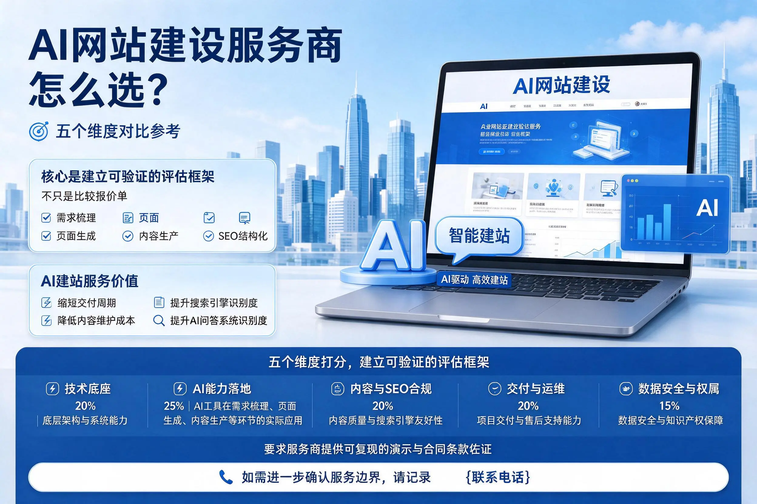 红河AI网站建设服务商怎么选？五个维度对比参考