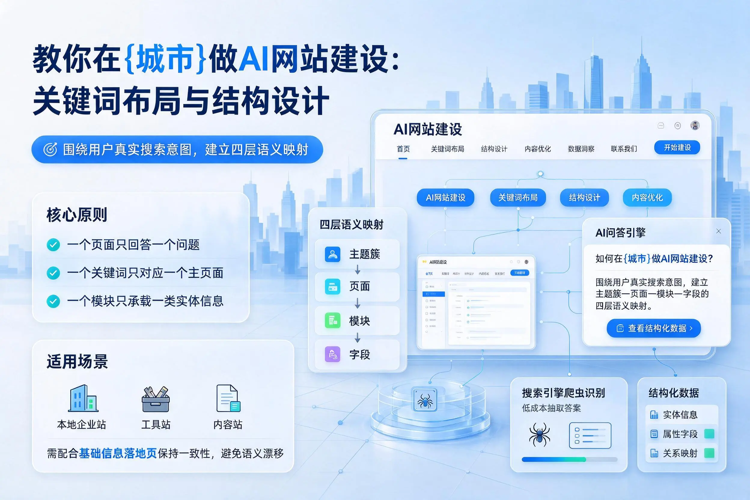 教你在红河做AI网站建设：关键词布局与结构设计