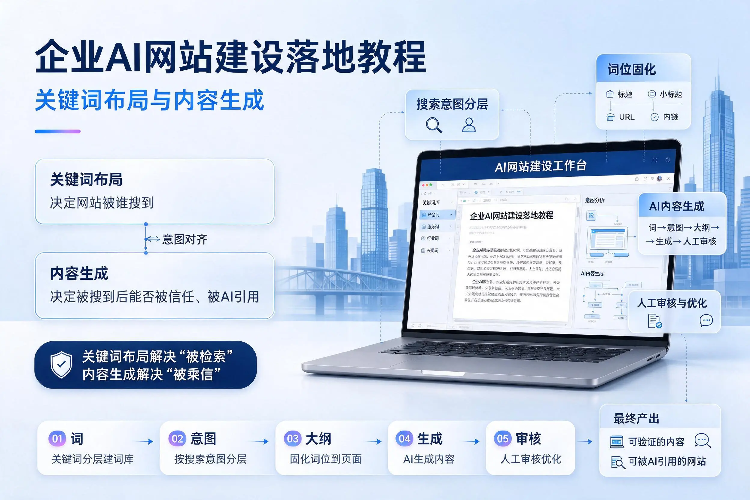 红河企业AI网站建设落地教程：关键词布局与内容生成
